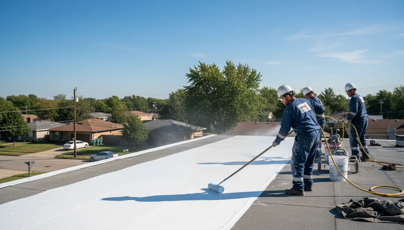 Commercial roof coating in Birmingham, IA near me